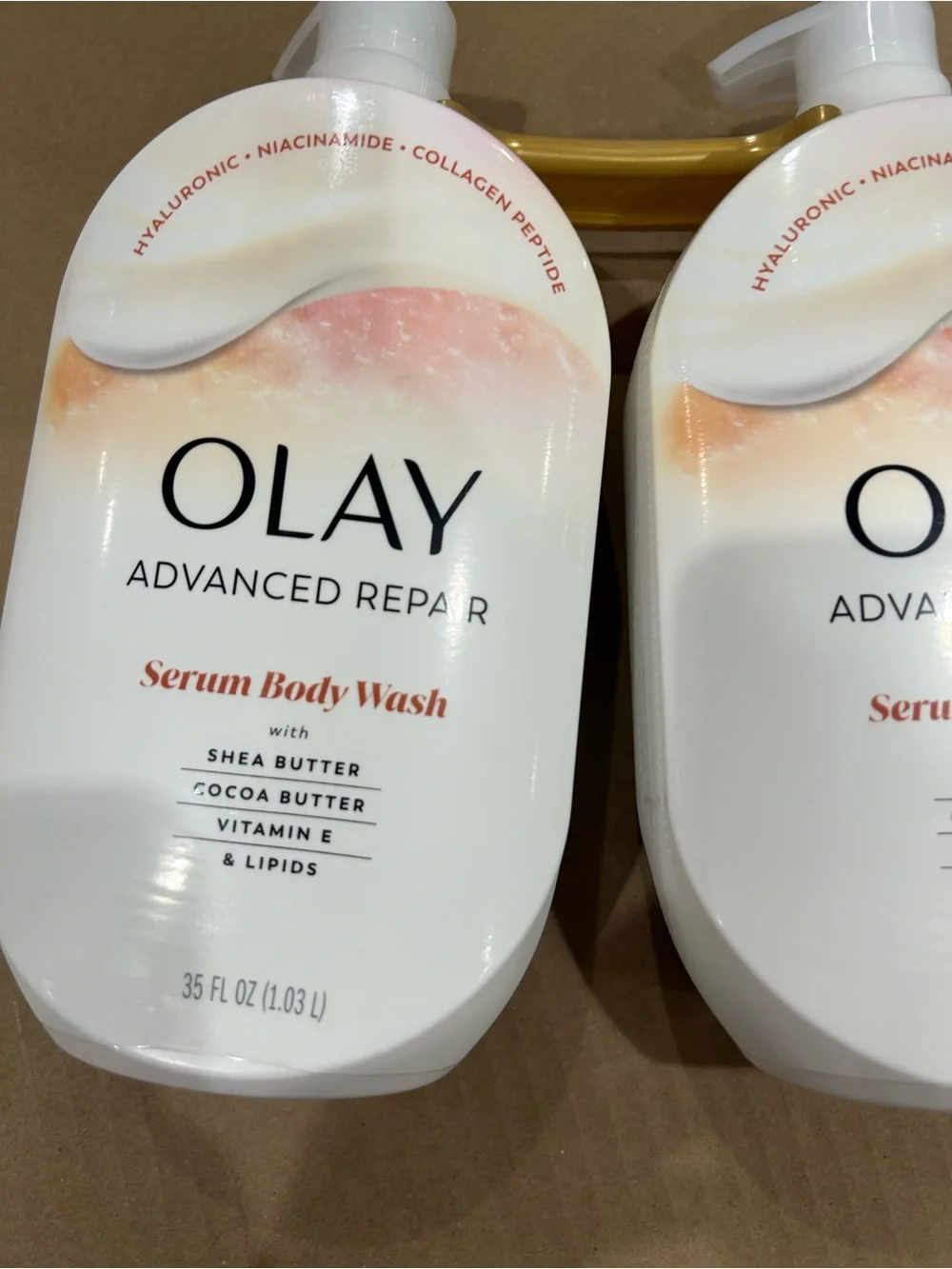 OLAY Advanced Repair Serum Body Wash - Pink, White, Gold value duo pack new